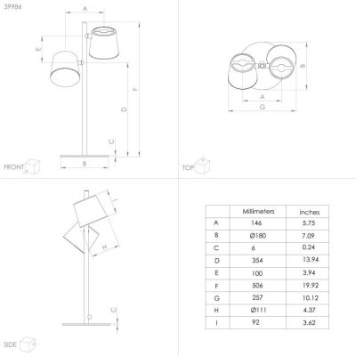 ALTAMIRA table light 4