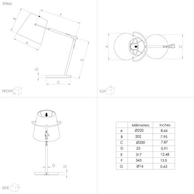 GRANADILLOS table light 4